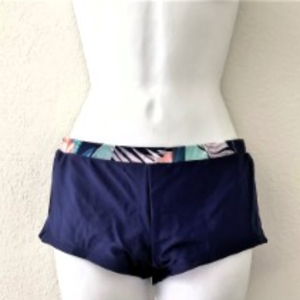 TROPICAL TANKINI SET BOY SHORTS TWO PIECE SWIMSUIT - Picture 6 of 12